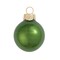 Whitehurst Pearl Glass Christmas Ball Ornaments - 3.25" (80mm) - Green Moss - 8ct